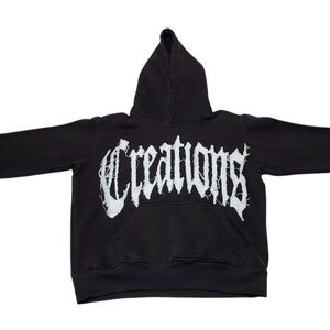 Creations Black Hoodie for Men